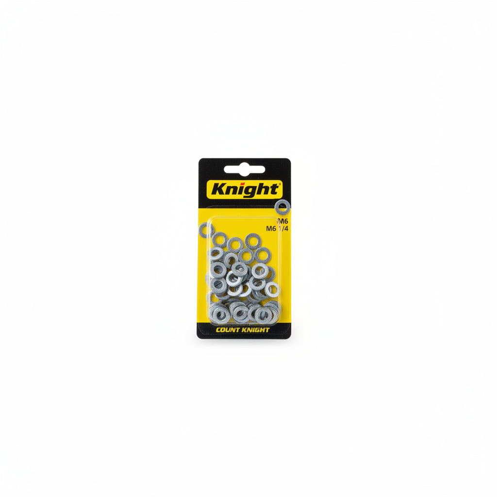 SET DE ARANDELAS GALVANIZADAS M6 KNIGHT 1/4