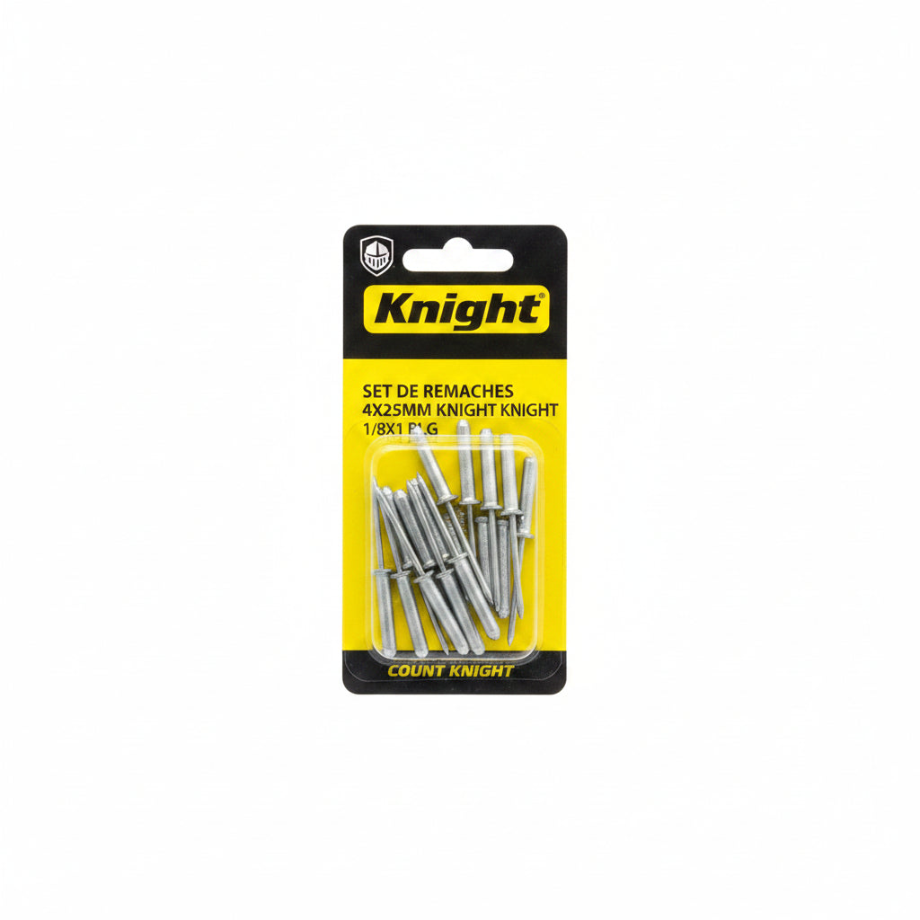 SET DE REMACHES 4X25MM KNIGHT 1/8X1 PLG