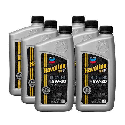 ACEITE PARA MOTOR A GASOLINA 5W-20 CHEVRON-1/4