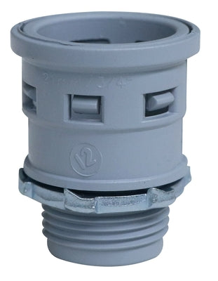 CONECTOR PVC PARA TECNODUCTO  COLOR GRIS  DE 3/4 PLG