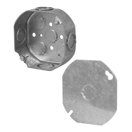 TAPADERA CAJA ELECTRICA METAL OCTAGONAL IMACASA 40067 UNIDAD
