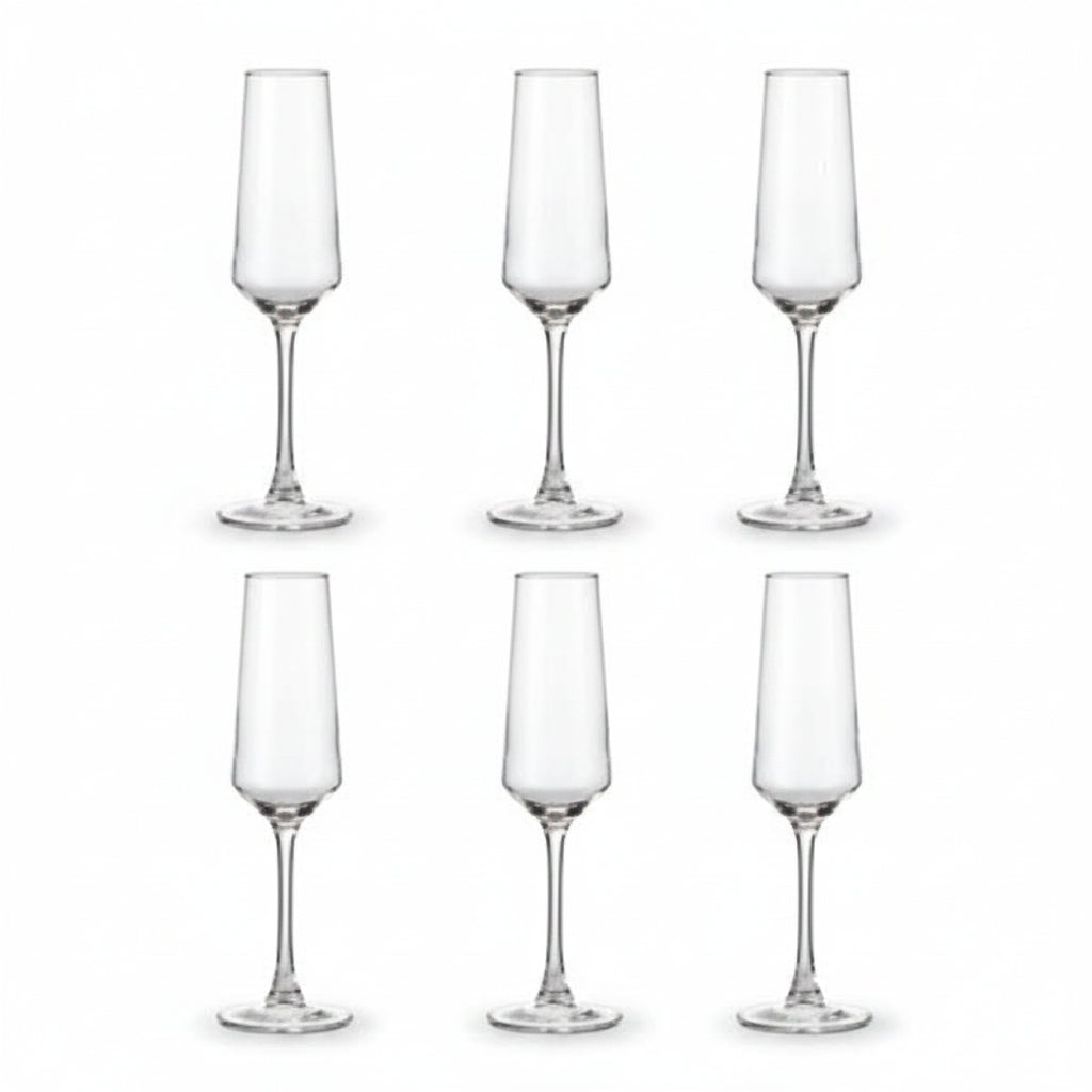 SET COPA VIDRIO 6PCS DELI GLASS EJ6323