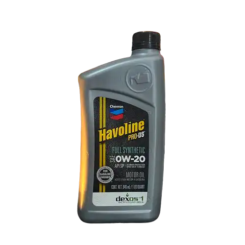 ACEITE PARA MOTOR A GASOLINA 0W-20 CHEVRON 1/4