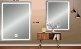 ESPEJO CUADRADO CON LUZ LED 88326