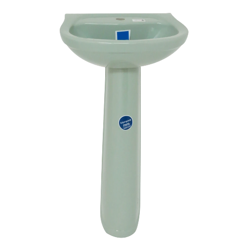 LAVAMANO+PEDESTAL ACUACER VERDE CLARO 141 CORONA