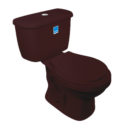 JUEGO INODORO+ASIENTO ACUACER VINO-TINTO 129 CORONA
