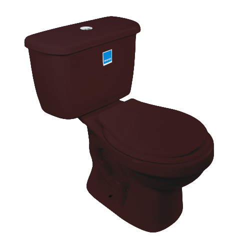 JUEGO INODORO+ASIENTO ACUACER VINO-TINTO 129 CORONA