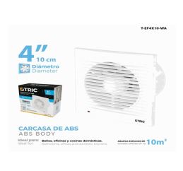 EXTRACTOR DE AIRE PARA BAÑO BREEZE 4PLG 13W-110V TRIC T-EF4X10-WA