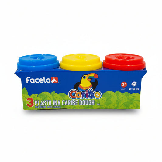 SET DE 4 PLASTILINAS DOUGH 560G EN COLORES FACELA PT93054
