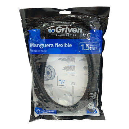 MANGUERA FLEXIBLE PARA DUCHA 1.5 MTS GRIVEN  GV-SH-150B
