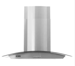 EXTRACTOR DE COCINA TIPO CAMPANA 76PLG ACERO GALAXI DRIJA