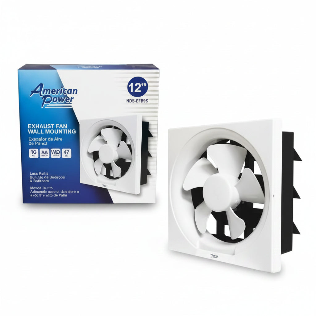EXTRACTOR DE VENTILACION PARA PARED 12PLG AMERICAN POWER 977-2501785