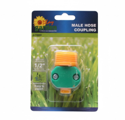 CONECTOR MACHO PLASTICO PARA MANGUERA 1/2PLG PLAY GARDEN J-1000