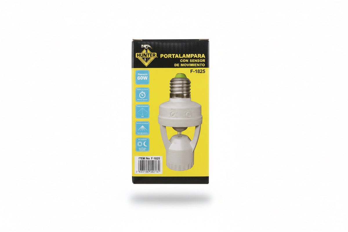 SENSOR DE MOVIMINETO CON SOCKET HUNTER F-1825