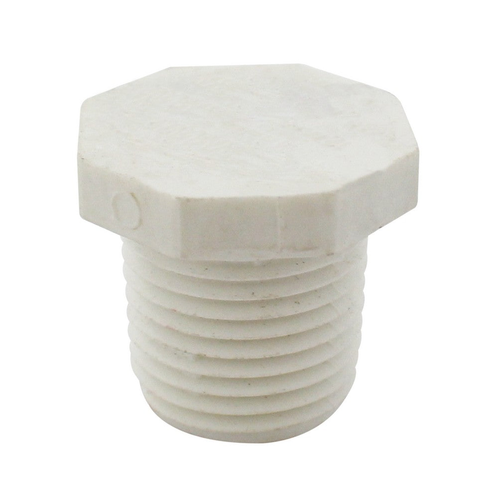 TAPON PVC MACHO CON ROSCA DE 1/2 PLG