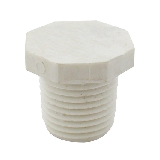TAPON PVC MACHO CON ROSCA DE 1/2 PLG