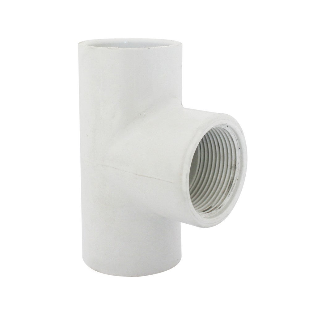 TEE PVC PRESION CON ROSCA 1 1/4 PLG