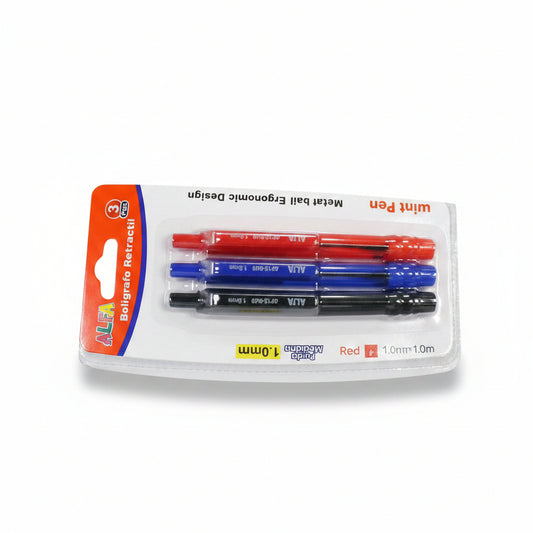 SET DE BOLIGRAFO RETRACTIL ALFA AF12-998