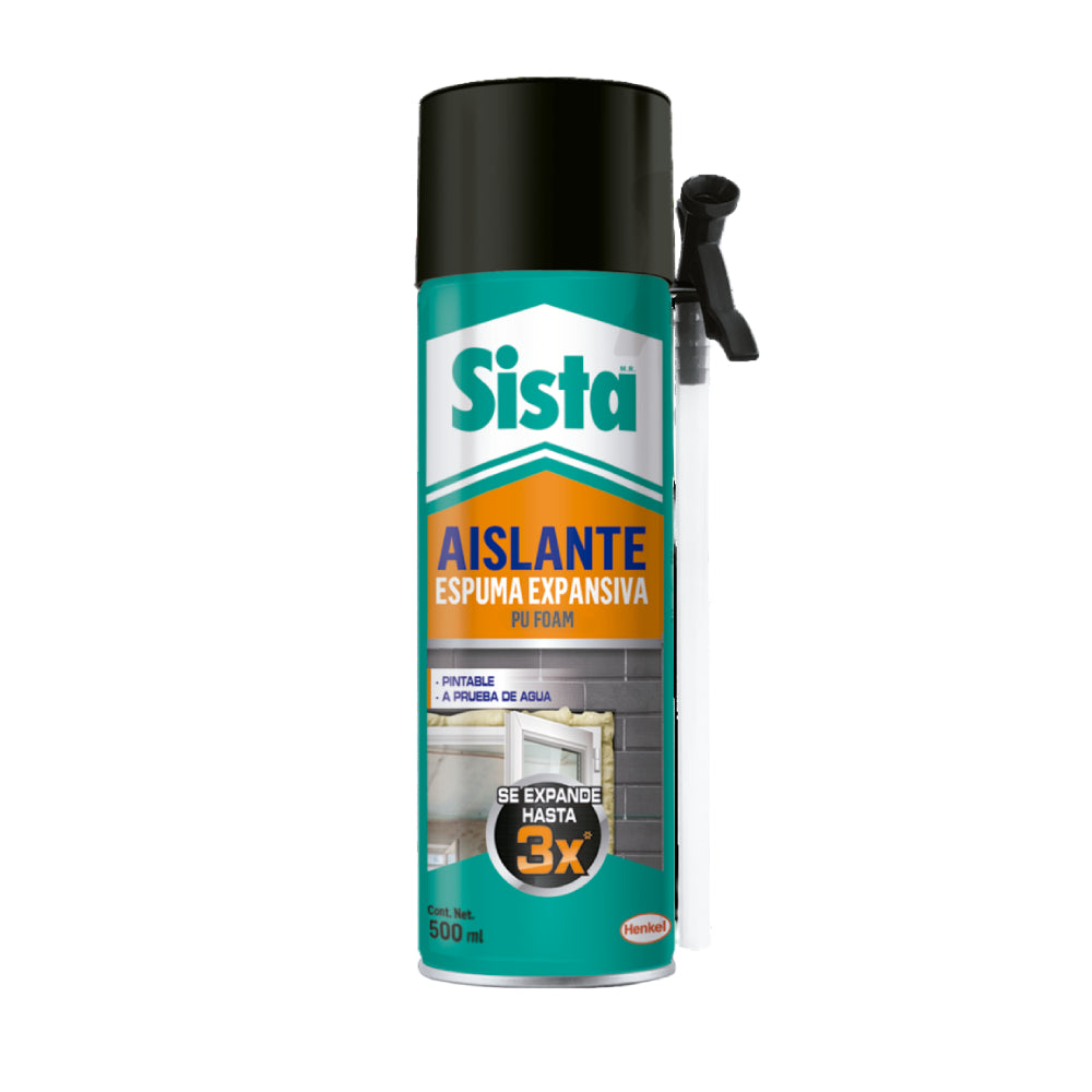 ESPUMA EXPANSIVA AISLANTE GRIS 500ML SISTA
