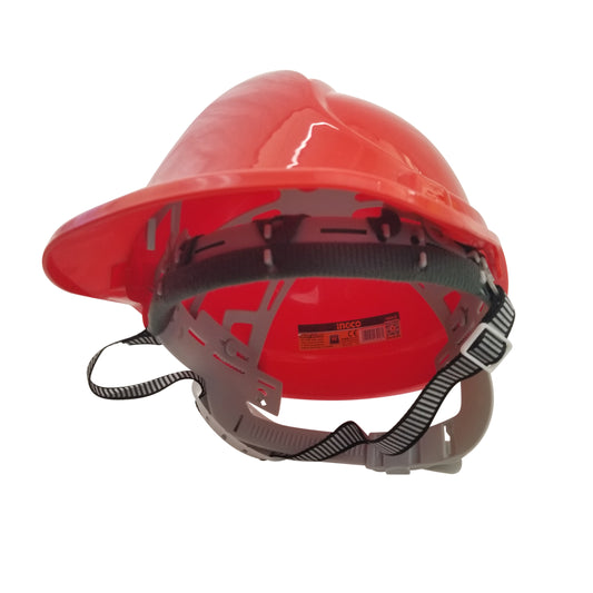 CASCO DE SEGURIDAD ROJO  CON HEBILLA 8 PUNTOS INGCO HSH408