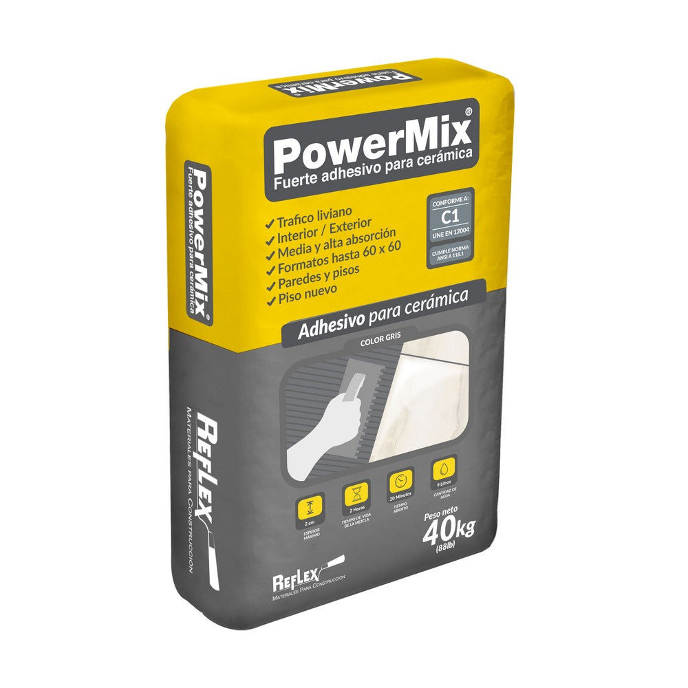 POWERMIX GRIS 40 KG BOLSA