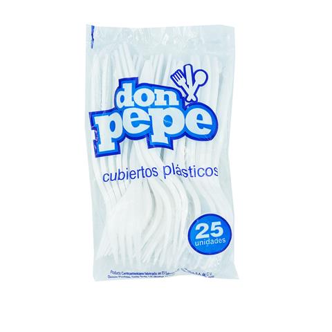 TENEDOR GRANDE DON PEPE PAQUETE 25 UNIDADES