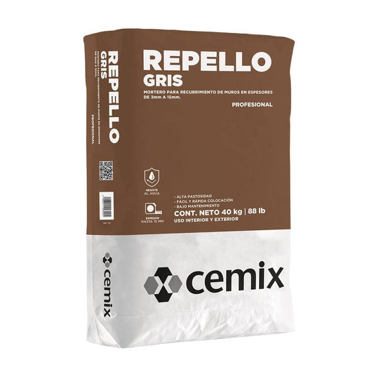 REPELLO GRIS 40 KG CEMIX BOLSA