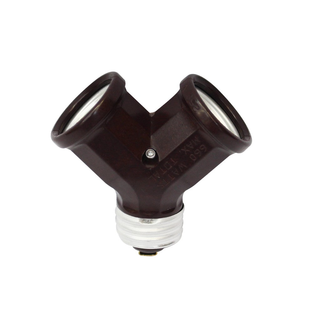 ADAPTADOR DIVISOR DE SOCKET "Y" E27 HUNTER EL-1752