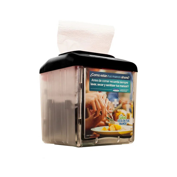 DISPENSADOR PARA SERVILLETA POP-UP PLASTICO NEGRO 13x15x13cm SAP30198112