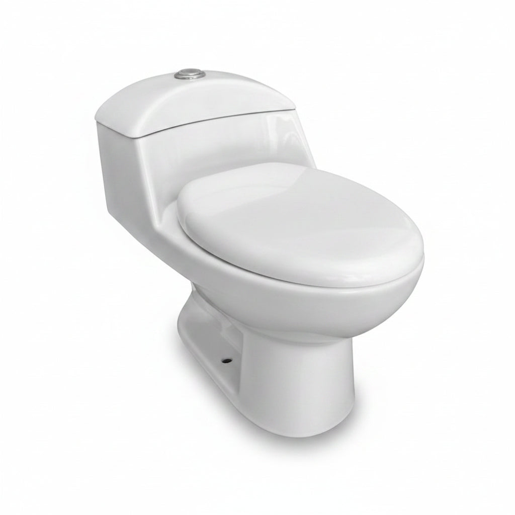 INODORO UNA PIEZA BLANCO TANQUE BAJO 27X16X24 PLG WADFOW