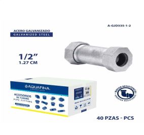 JUNTA RAPIDA GALVANIZADA DE 1/2 PLG AQUAFINA A-GJD335-1-2