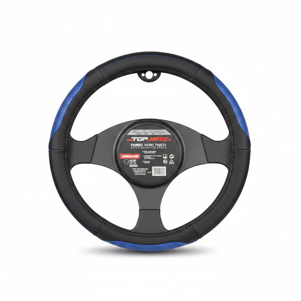 FORRO PARA TIMON NEGRO/AZUL LAFA RACING LF-4213-NAZ