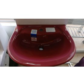 LAVAMANO+PEDESTAL ACUACER VINO-TINTO 129 CORONA