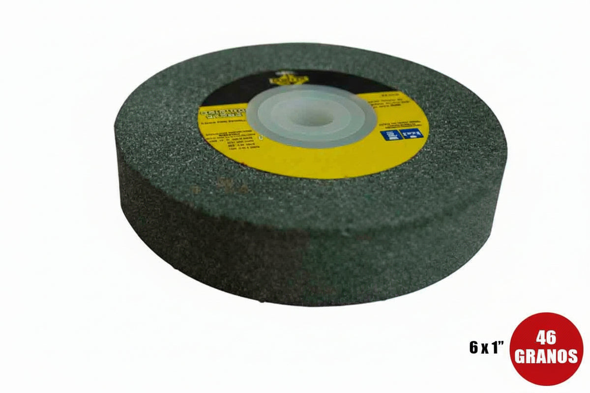 DISCO HUNTER DE PIEDRA PARA DESBASTAR DE 6X1 PLG GRANO 46 PT-1148