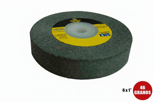 DISCO HUNTER DE PIEDRA PARA DESBASTAR DE 6X1 PLG GRANO 46 PT-1148