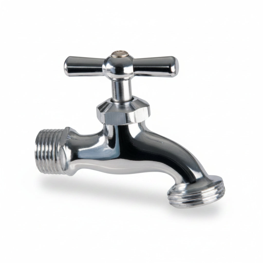 LLAVE MARIPOSA NIQUELADO PARA CHORRO DE 3/4x1/2PLG SZZ110BCP/150 AQUA PLUS