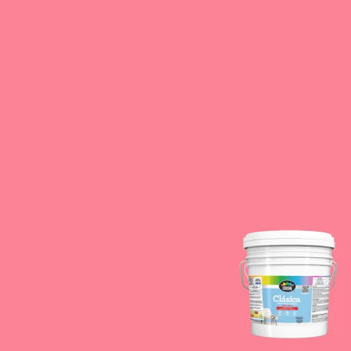 CUBETA CLASICA LATEX ROSA FLAMINGO CORONA 10022-0087-05