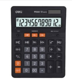 CALCULADORA 126*26MM DOBLE POTENCIA DELI M444