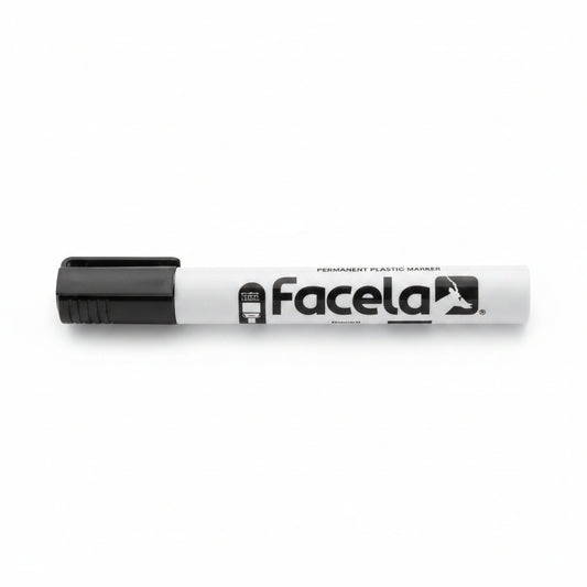 MARCADOR PLASTICO PERMANENTE NEGRO FACELA PT34417