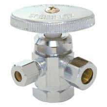 VALVULA DE CONTROL DOBLE SALIDA A LA PARED 1/2X3/8PLG EASTMAN 04326