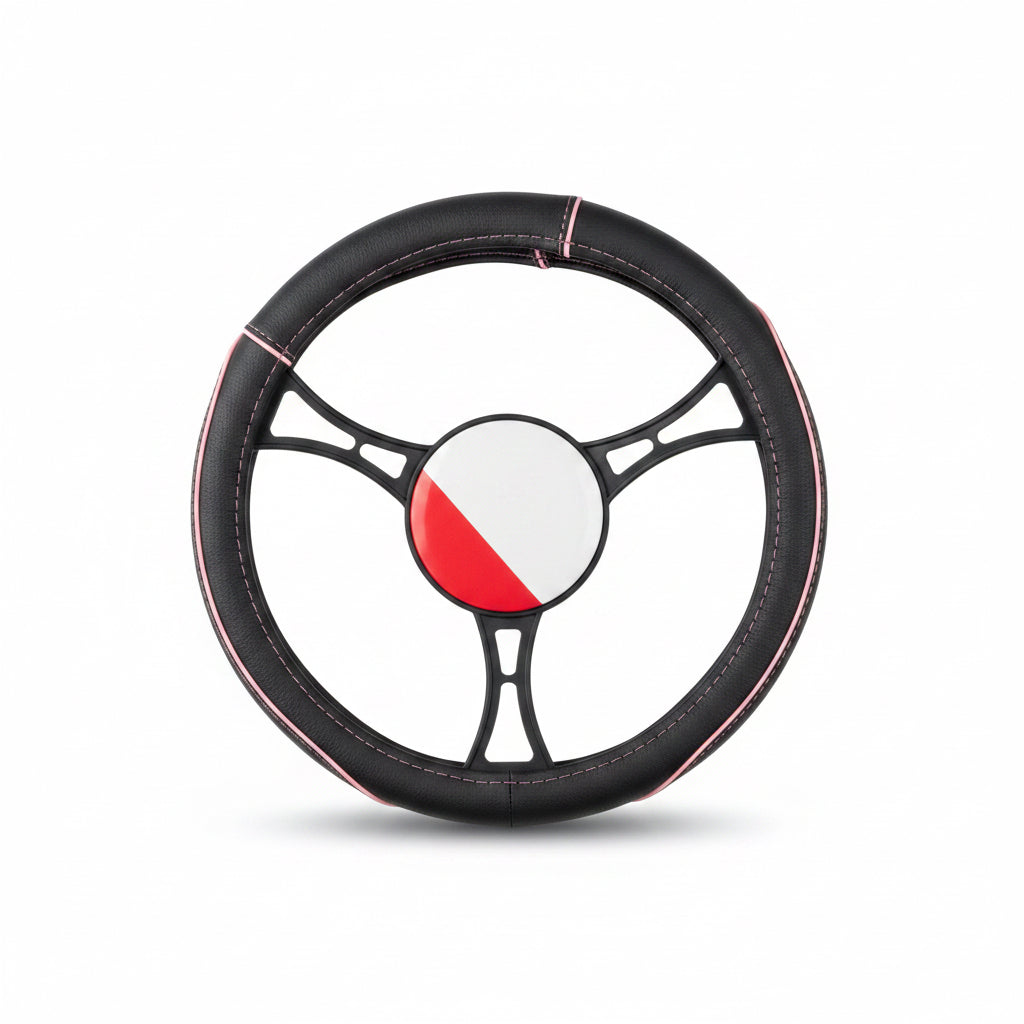 FORRO PARA TIMON NEGRO/ROSADO LAFA RACING LF-4148-NROS