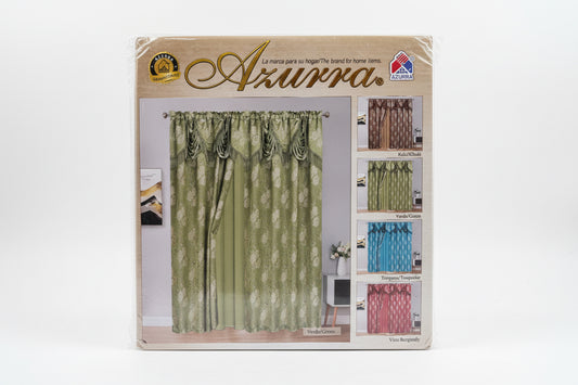SET DE CORTINAS PARA SALA 2PCS SURTIDO 55X84 PLG KIS-72348