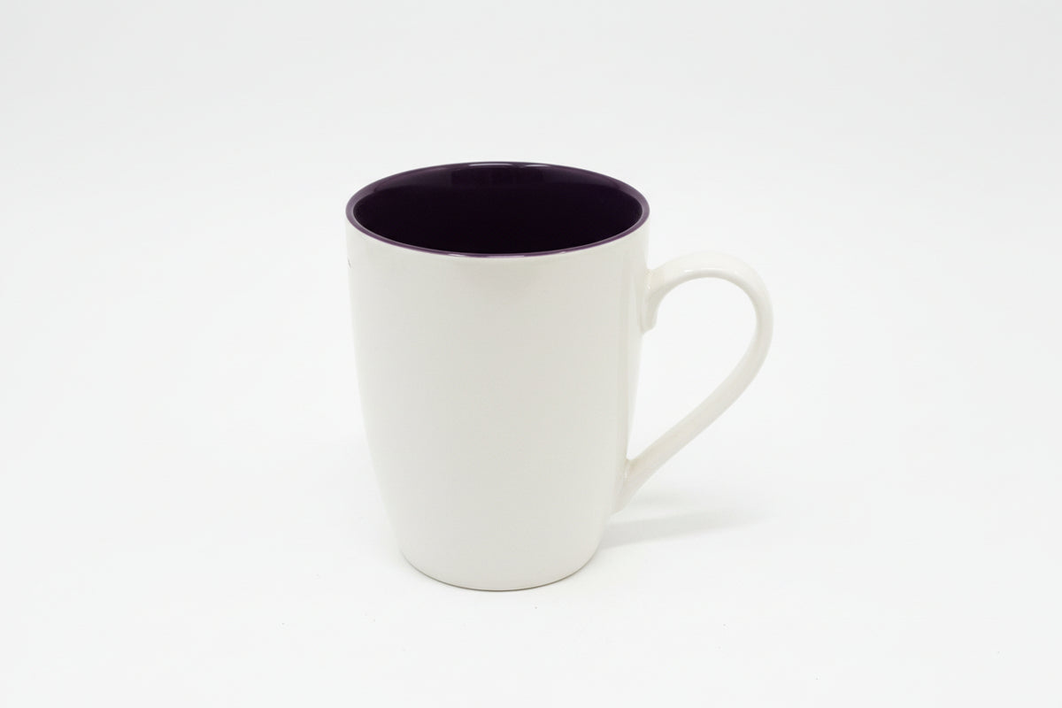 TAZA DE CERÁMICA DISEÑO BICOLOR