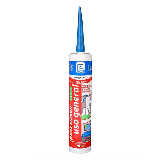 SILICON ACETICO USO GENERAL TRANSPARENTE PENNSYLVANIA 280 ML