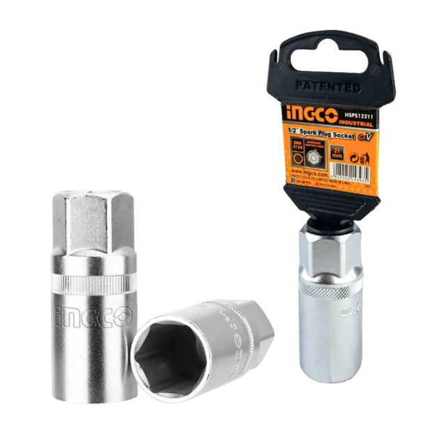 CUBO BUJIA DE 1/2PLG  6P 21MM INGCO HSPS12211