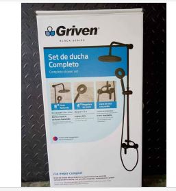SET DE DUCHA COMPLETO NEGRO GRIVEN GV-SH-B1