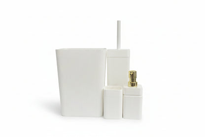 SET DE BAÑO DE 5 PIEZAS COLOR BLANCO  0176