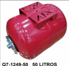 TANQUE HIDRONEUMATICO ROJO HORIZONTAL 50LTRS AQUA-Q Q7-1249-50