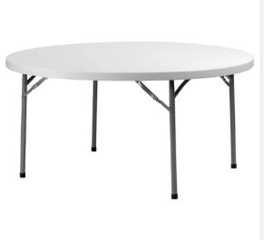 MESA REDONDA PLEGABLE  BLANCA 4480