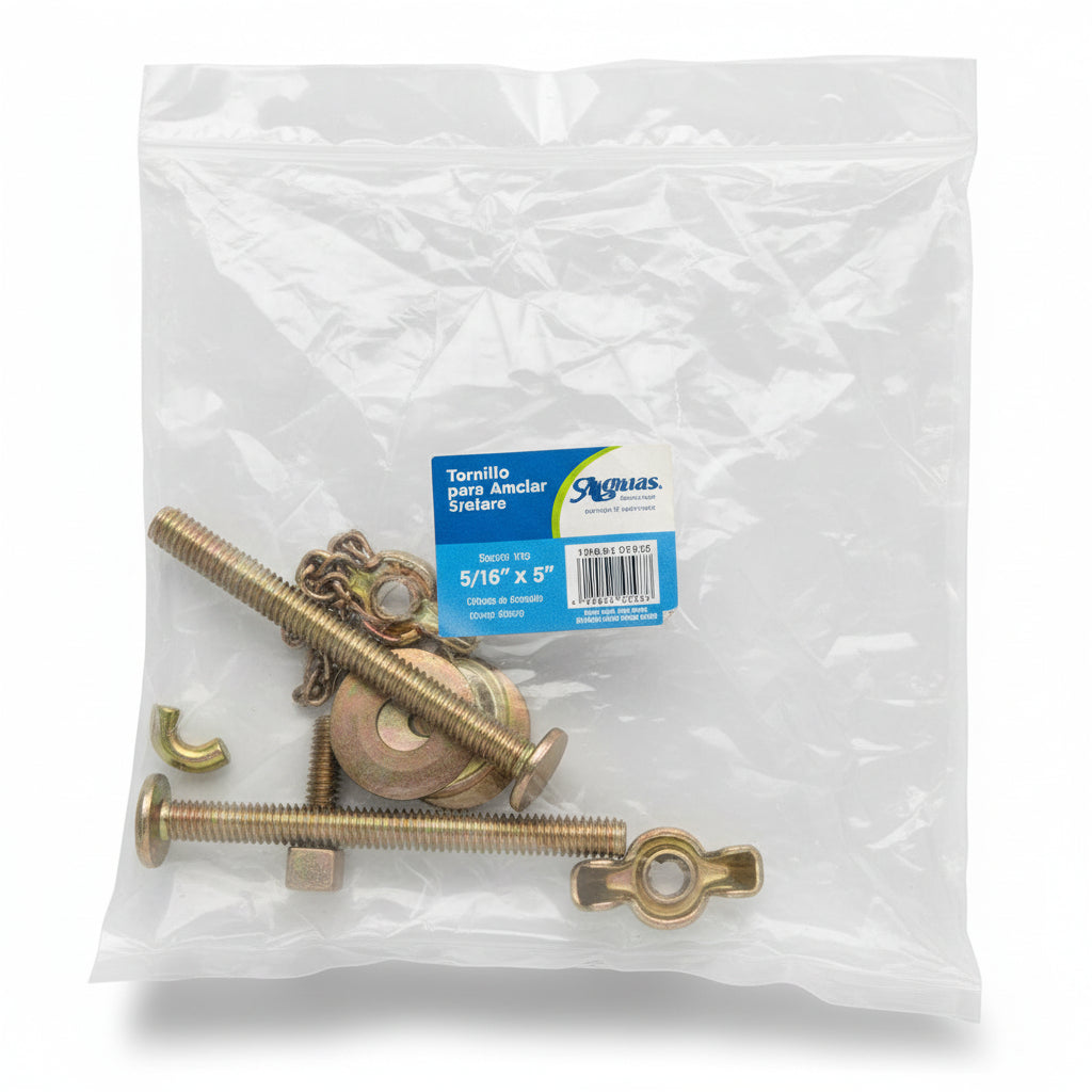 TORNILLOS PARA TANQUE DE INODORO 5/16X3PLG AQUA BLUE P-11242